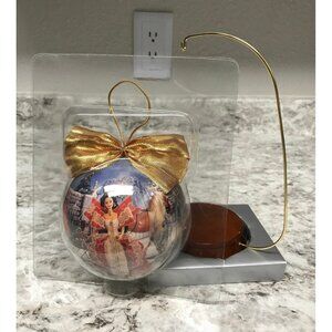 1997 Holiday Barbie 4" Decoupage Ornament With Stand